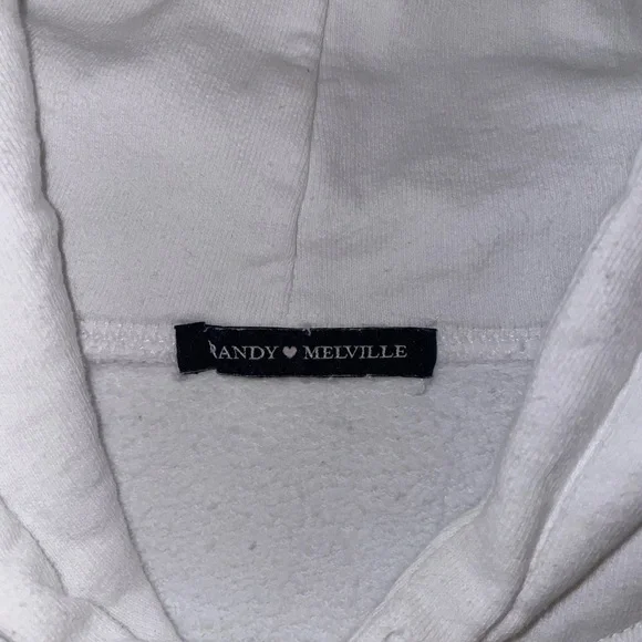 White brandy Melville butterfly hoodie - Picture 2 of 2